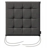 Poduszki ogrodowe - Dekoria Siedzisko Karol na krzesło grafitowy - miniaturka - grafika 1