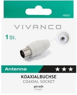 Vivanco Gniazdo antenowe 48001 > Zyskaj 50zł za każde wydane 500zł! Nie czekaj! < - Złącza, przejściówki, adaptery - miniaturka - grafika 2