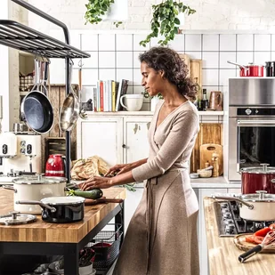 KitchenAid Garnek emaliowany z pokrywką 6l kremowy KitchenAid cc003269-001 - Garnki - miniaturka - grafika 2