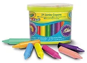 Kredki, ołówki, pastele i pisaki - Crayola Kredki w formacie jumbo  Beginnings (24 sztuki), pojedyncze opakowanie, wielokolorowa - miniaturka - grafika 1