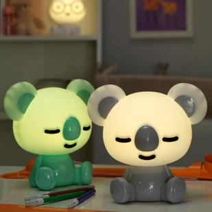 Euluna Lampa stołowa LED Koala do pokoju dzieci, biała - Lampy stojące - miniaturka - grafika 2