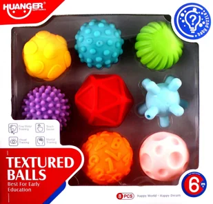 Askato Kule sensoryczne 8 sztuk - Zabawki sensoryczne - miniaturka - grafika 4