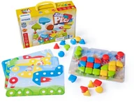 Tablice dla dzieci - Miniland zabawki edukacyjne Tablica edukacyjna Puzzle Superpegs 32 elementy MLZ45319 - miniaturka - grafika 1