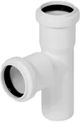 Rury - Tycner Trójnik kanalizacyjny 40/40/67 biały - miniaturka - grafika 1