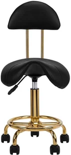 ACTIVESHOP Taboret Kosmetyczny 6001G Złoto Czarny 10003_140906 - Krzesła i taborety kosmetyczne - miniaturka - grafika 3