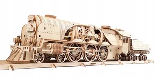 Ugears Model mechaniczny do składania. Lokomotywa z tendrem V-Ekspres, 70058 - Modele do sklejania - miniaturka - grafika 2