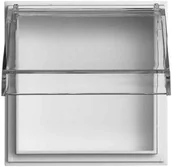 Wyłączniki światła i elektryczne - Gira 040966 adapter ramka przezroczystą pokrywą na zawiasach TX _ 44 (wg Up), czysta biel - miniaturka - grafika 1