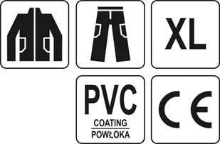 VOREL LEKKI KOMPLET PRZECIWDESZCZOWY W KOLORZE GRANATOWYM Z OTWORAMI WENTYLACYJNYMI KOMPAKTOWE PRZECHOWYWANIE ROZ XL 74658 - Odzież robocza - miniaturka - grafika 4