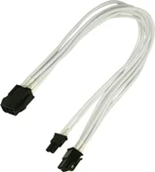 Kable komputerowe i do monitorów - Nanoxia Kabel zasilający PCI-E 6 - 8-Pin Adapter 30cm white - 900400023 - miniaturka - grafika 1
