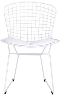 King Home Krzesło NET SOFT białe - biała poduszka MC-020.W.W - Krzesła - miniaturka - grafika 2