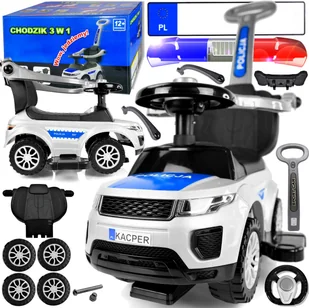 Jeździk Chodzik Pchacz Policja 6w1 Limited Edition - Chodziki - miniaturka - grafika 3