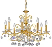 Lampy sufitowe - Kolarz Carmen kryształ złoto 8-pkt. 70c m - miniaturka - grafika 1