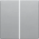 Wyłączniki światła i elektryczne - Berker PRZYCISK 2-KROTNY DO ŚCIEMNIACZA PRZYCISKOWEGO ALUMINIUM Q1 Q3 Q7 85142124 - miniaturka - grafika 1