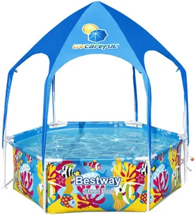 Bestway Basen Ogrodowy Stelażowy Z Daszkiem 183 cm x 51 cm 5618T LT-10633-0 - Baseny ogrodowe - miniaturka - grafika 15