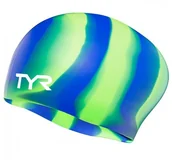 Pływanie - TYR CZEPEK NA DŁUGIE WŁOSY LONG HAIR SILICON CAP GREEN - miniaturka - grafika 1