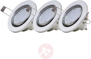 Briloner LED-Einbauleuchten 7221-039 Fit 3er-Set in Alu - Oprawy, klosze i abażury - miniaturka - grafika 3