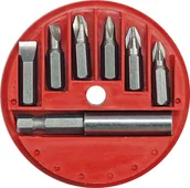 Wiertła - VOREL zestaw bitów + uchwyt 7szt. 66080 - miniaturka - grafika 1