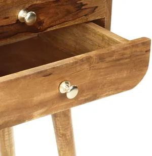 vidaXL Szafka nocna, 43x30x58 cm, lite drewno mango - Szafki nocne - miniaturka - grafika 5