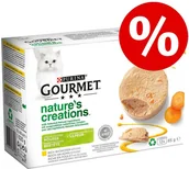 Mokra karma dla kotów - Purina Gourmet Megapakiet Nature's Creation mus, 24 x 85 g - Łosoś z zieloną fasolą - miniaturka - grafika 1
