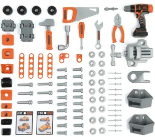 Smoby BLACK AND DECKER - BRICOLO CENTER - 360701 - Zabawki interaktywne dla dzieci - miniaturka - grafika 4