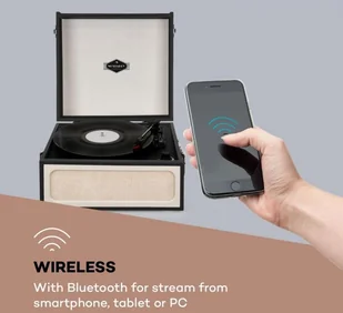 Auna Sarah Ann Czarno-Kremowy - Gramofony - miniaturka - grafika 4