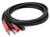 Złącza, przejściówki, adaptery - Hosa technology Technology kabel audio RCA jack 1/4" CPR-202 - miniaturka - grafika 1