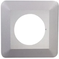 Gniazdka elektryczne - Zamel Osłona ściany pojedyncza srebrna - miniaturka - grafika 1