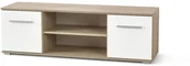 Szafki RTV - Halmar Stolik LIMA RTV-1 dąb sonoma-biały - miniaturka - grafika 1