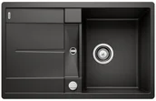 Zlewozmywaki - Blanco METRA 45 S-F Silgranit PuraDur Czarny odwracalny korek auto 525917 - miniaturka - grafika 1