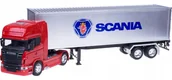 Samochody i pojazdy dla dzieci - Model Tir Scania V8 R730 Naczepa Metal Welly 1:32 - miniaturka - grafika 1
