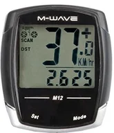 Akcesoria rowerowe - M-wave M12 Bicycle Computer, Black 244734 - miniaturka - grafika 1