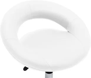 Fotel biurowy, krzesło biurowe vidaXL Krzesło robocze na kółkach, białe, sztuczna skóra - Fotele i krzesła biurowe - miniaturka - grafika 6