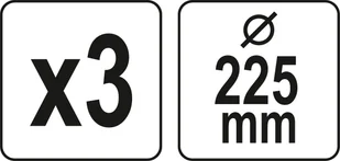 Yato Krążek z siatki ściernej z rzepem 225mm 3szt P180 do szlifierki YT-845853 - Materiały ścierne - miniaturka - grafika 3