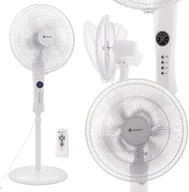 Wentylatory - Springos Wiatrak wentylator podłogowy stojący 50W plus pilot led FS300W - miniaturka - grafika 1