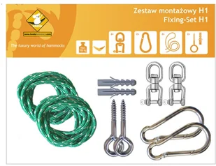 Akcesoria montażowe KOALA Zestaw montażowy H1 do hamaków koala/zh1_16 - Inne mocowania - miniaturka - grafika 6