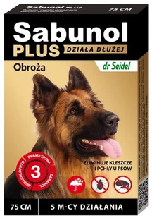 dr Seidla Sabunol Sabunol PLUS biobójcza p kleszczom i pchłom rozm 75cm - Smycze dla psów - miniaturka - grafika 2