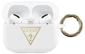 Guess Guess GUACAPLSTLWH Silikonowe etui Triangle Logo AirPods Pro biały GUACAPLSTLWH - Inne akcesoria audio-wideo - miniaturka - grafika 3