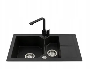 Zlewozmywak Zlew GRANITOWY_1,5 KOMORY_6 Kolorów - Zlewozmywaki z baterią - miniaturka - grafika 2