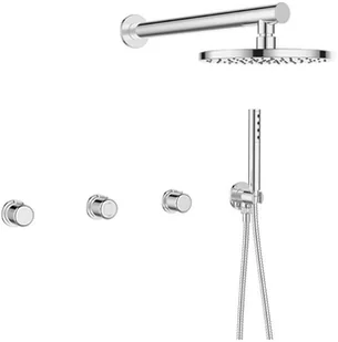 Laveo Laveo Pretto bateria natryskowa podtynkowa z zestawem chrom BAO 004P BAO 004P - Baterie podtynkowe - miniaturka - grafika 3