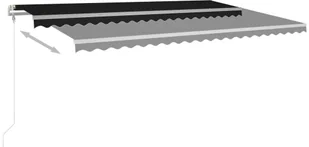 VidaXL Lumarko Automatycznie zwijana markiza, LED i czujnik wiatru, 500x350 cm 3069032 VidaXL - Markizy - miniaturka - grafika 24