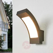 Lampy ogrodowe - LAMPENWELT.COM Szaro-grafitowy kinkiet zewnętrzny LED Juvia, IP54 - miniaturka - grafika 1