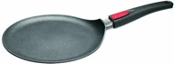 Patelnie - Woll WOLL 1226il/patelnia do naleśników indukcja, z powłoką nieprzywierającą 24 cm płaski z trzonkiem ze zdejmowaną wraz z drewnianym użytkowników końcowych i suwak 1226IL - miniaturka - grafika 1