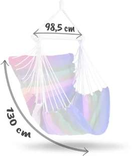 Krzesło wiszące Rodos, kolorowe - Fotele ogrodowe wiszące - miniaturka - grafika 5