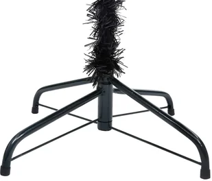 vidaXL Lumarko Sztuczna choinka ze stojakiem, czarna, 120 cm, PVC 329179 - Choinki - miniaturka - grafika 4