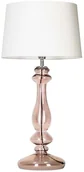 Lampy stojące - 4concepts Stojąca LAMPA nocna VERSAILLES TRANSPARENT COPPER L204461228 abażurowa LAMPKA sypialniana biała L204461228 - miniaturka - grafika 1