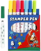 Przybory szkolne - Creativ Company A S Stempelki Markery, 8 wzorów - miniaturka - grafika 1