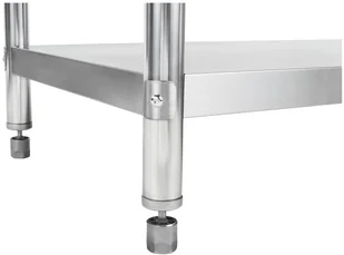 Royal Catering Stół roboczy ze stali nierdzewnej - rant - 200 x 60 cm - RCAT-200/60-N - Wózki na żywność - miniaturka - grafika 4