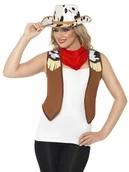 Stroje karnawałowe - Smiffys Strój Kowbojka zestaw Kamizelka Kapelusz Chusta 22352M - miniaturka - grafika 1