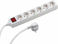 Przedłużacze i rozgałęźniki - Meister , listwa zasilająca 6-krotny, 1,4 m, przełącznikiem - miniaturka - grafika 1
