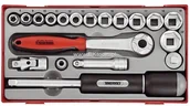Zestawy narzędziowe - TENG TOOLS Zestaw kluczy nasadowych 3/8"" TT3819 03520103 - miniaturka - grafika 1